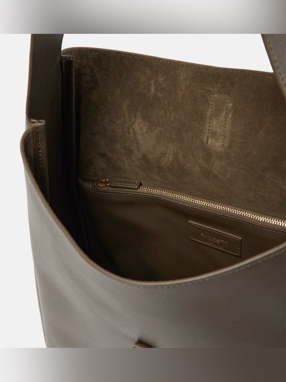 ❌SOLD⭕️NWT*Saint Laurent Large Le 5 À 7 Leather Hobo Bag Color:LIGHT MUSK - Picture 6 of 8